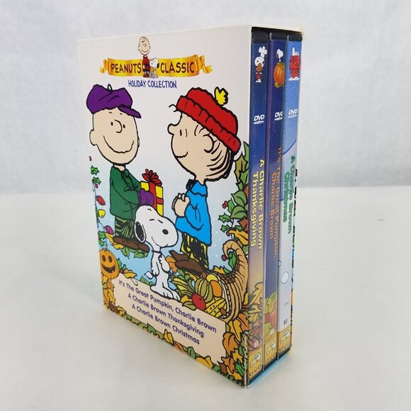 Peanuts Classic Holiday 3 DVD Collection- Thanksgiving, Great Pumpkin, Christmas - Picture 3 of 16